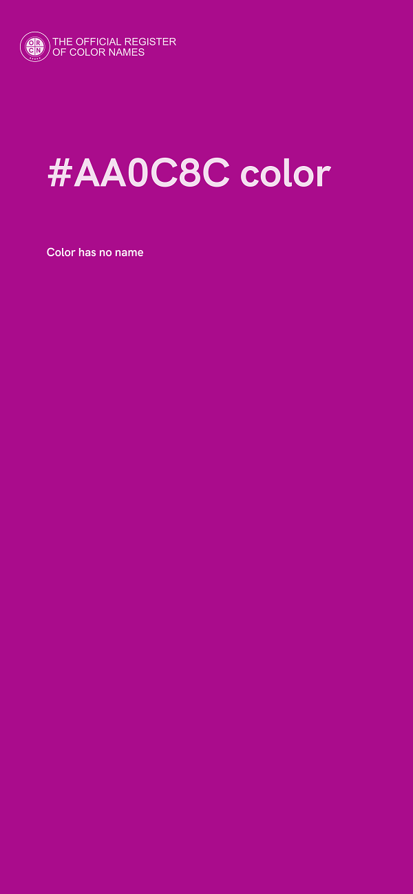 #AA0C8C color image