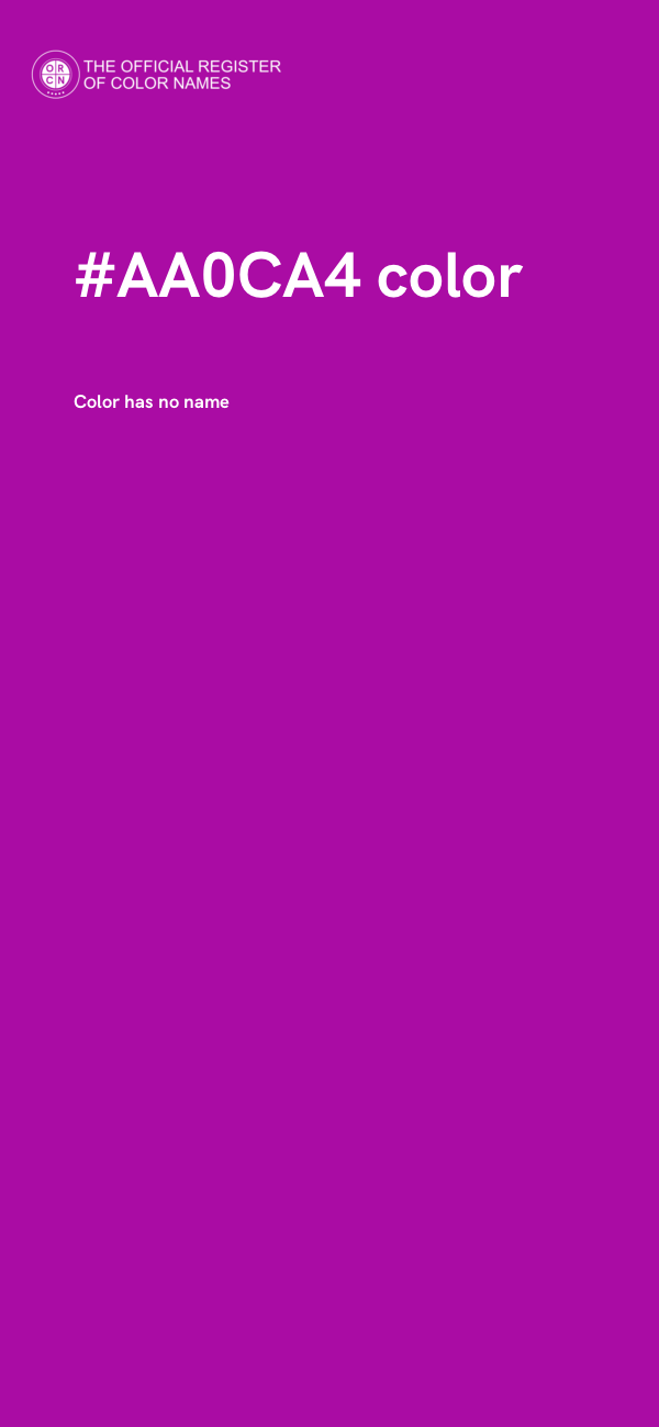 #AA0CA4 color image