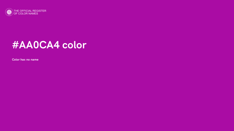 #AA0CA4 color image