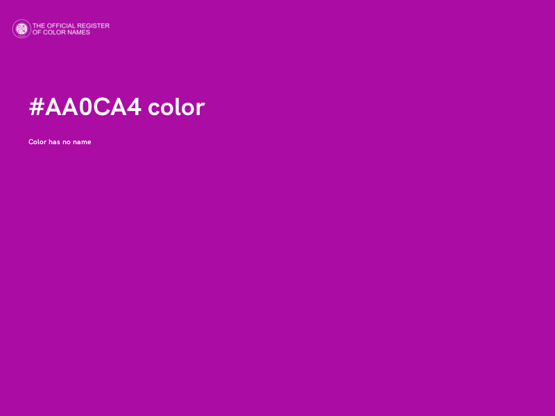 #AA0CA4 color image