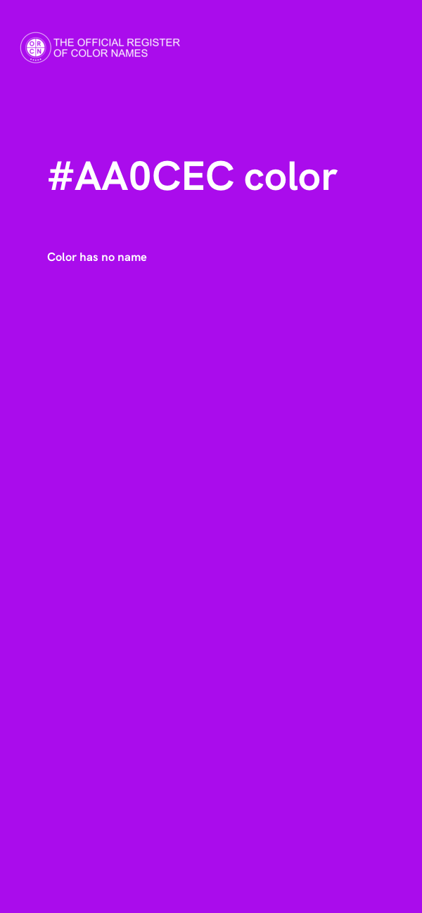 #AA0CEC color image
