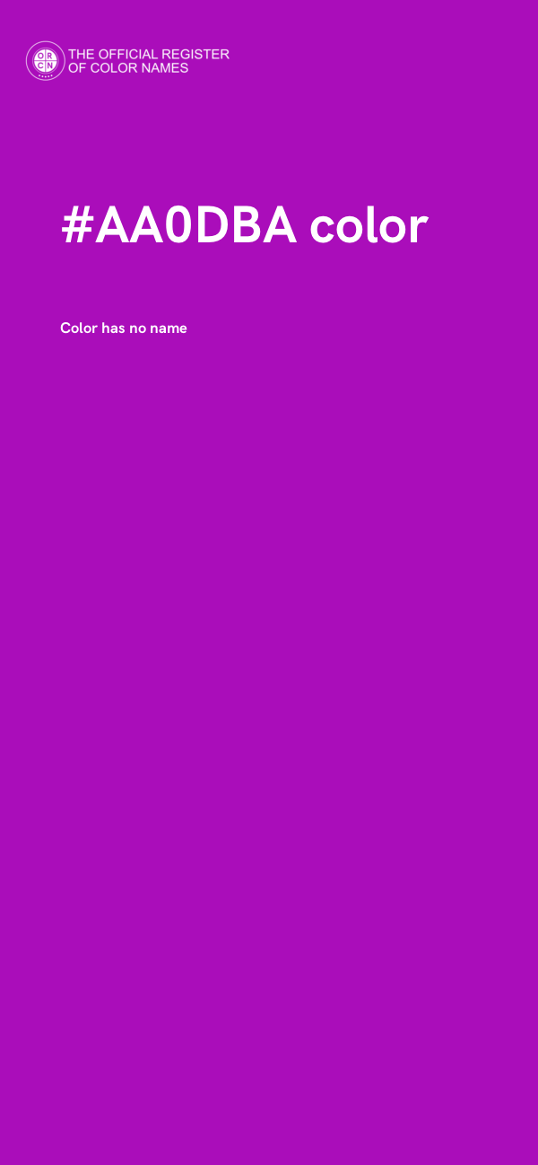 #AA0DBA color image