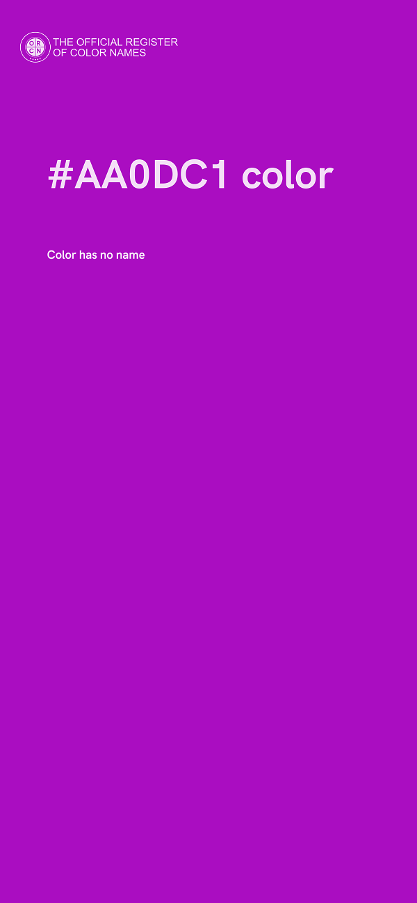 #AA0DC1 color image