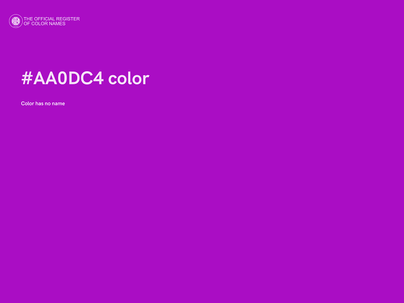 #AA0DC4 color image