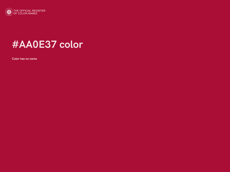 #AA0E37 color image