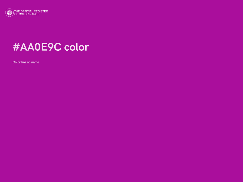 #AA0E9C color image