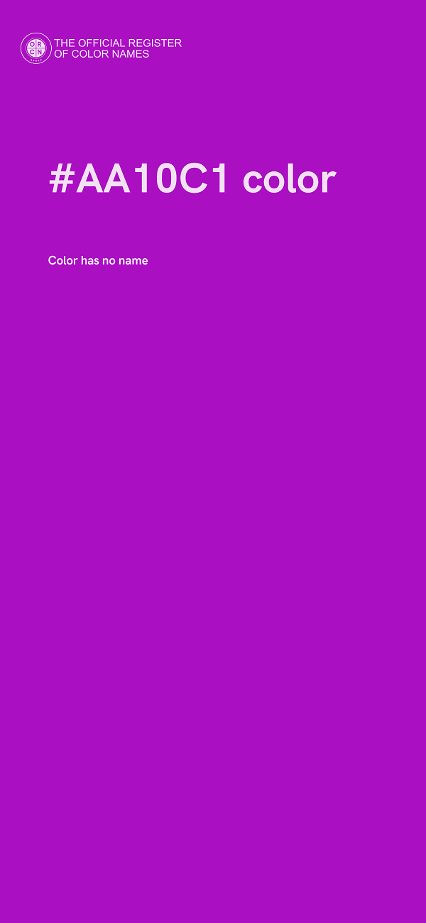 #AA10C1 color image