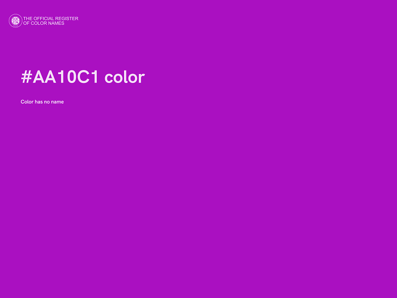 #AA10C1 color image