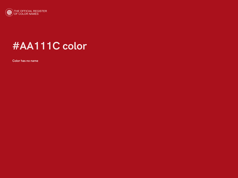 #AA111C color image
