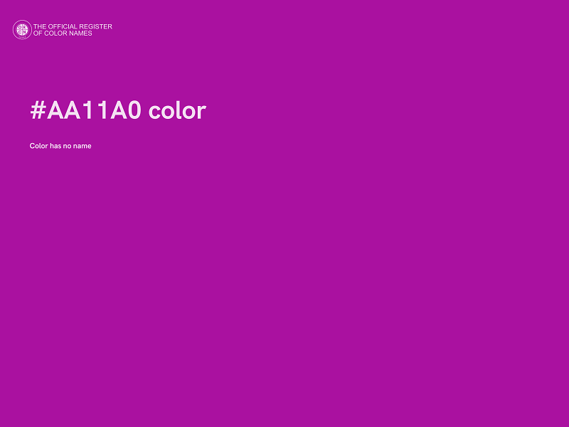 #AA11A0 color image