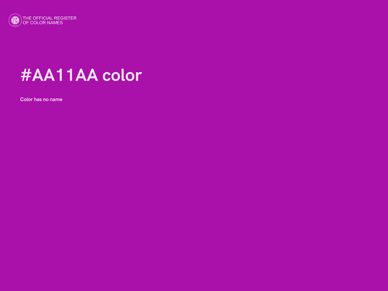 #AA11AA color image