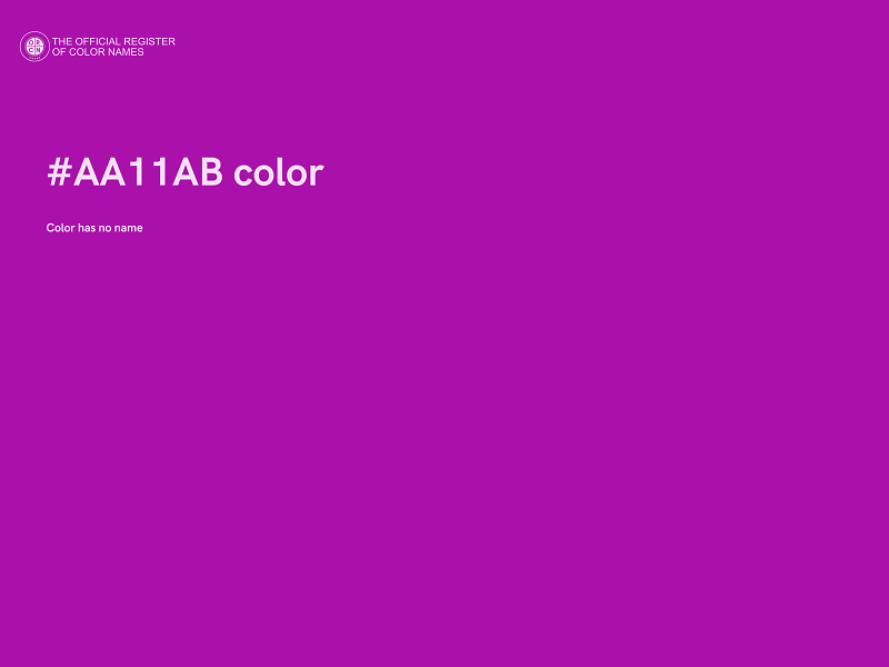 #AA11AB color image