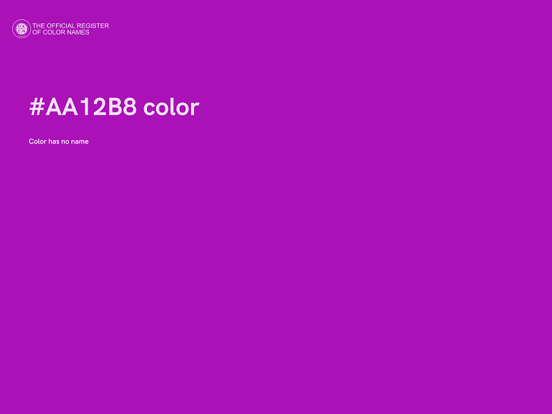 #AA12B8 color image