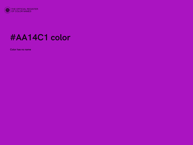 #AA14C1 color image