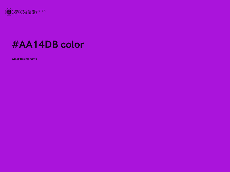 #AA14DB color image