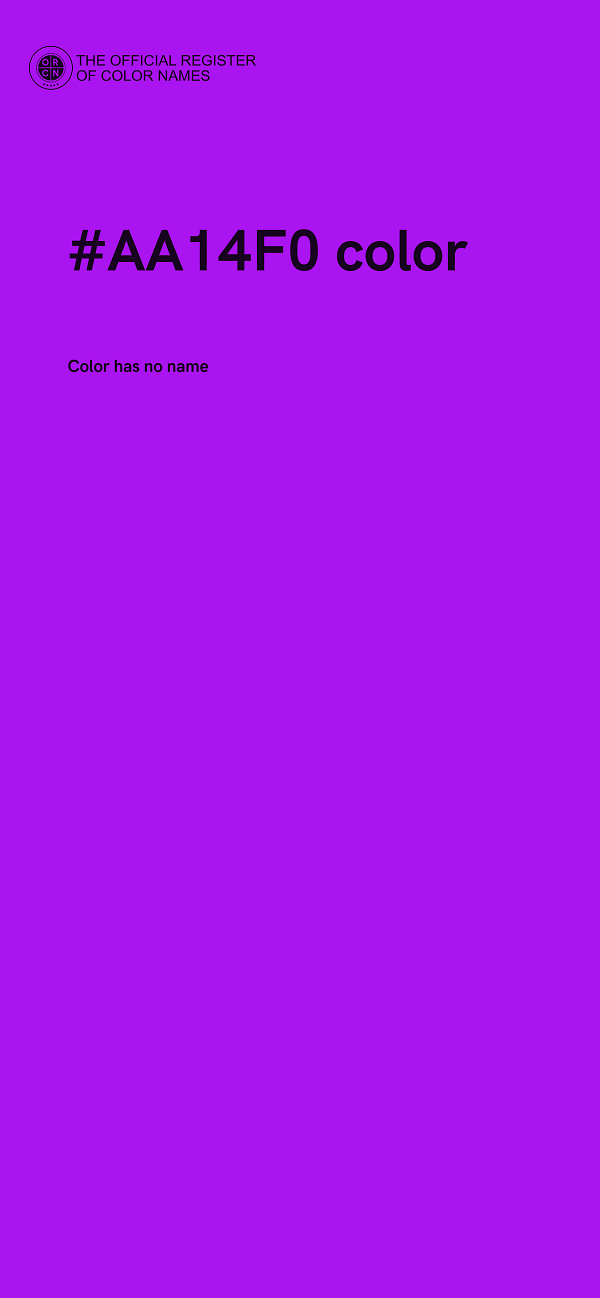#AA14F0 color image