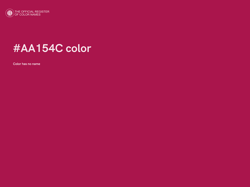 #AA154C color image
