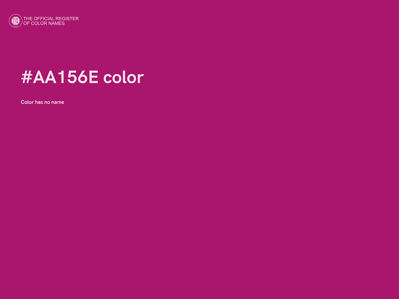 #AA156E color image