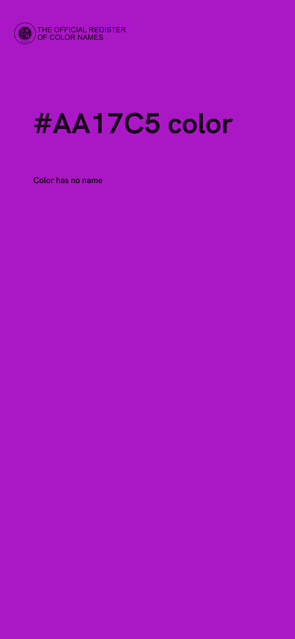 #AA17C5 color image