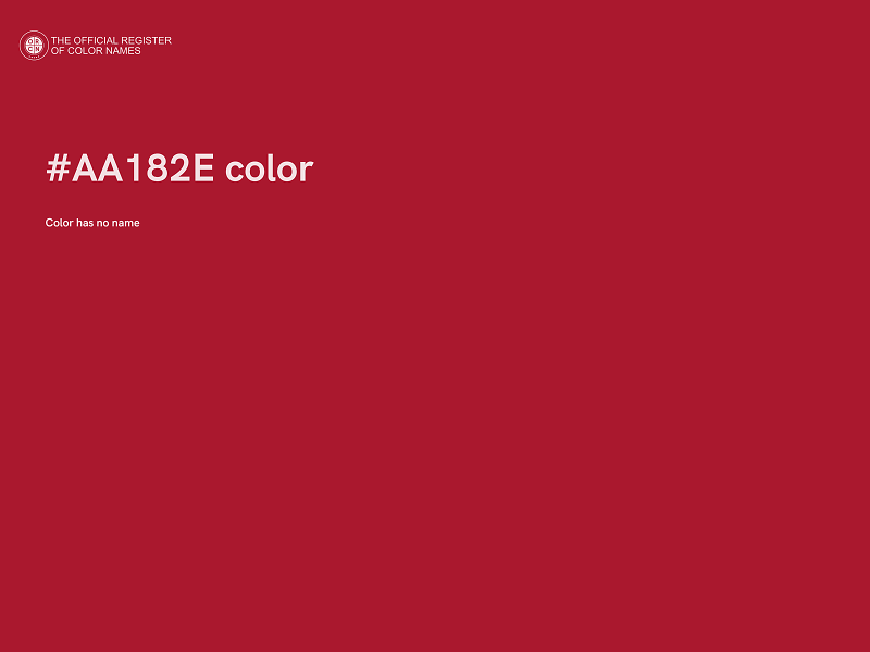 #AA182E color image