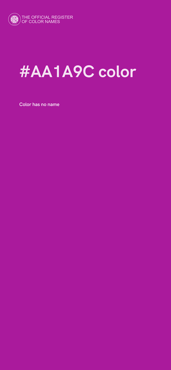 #AA1A9C color image