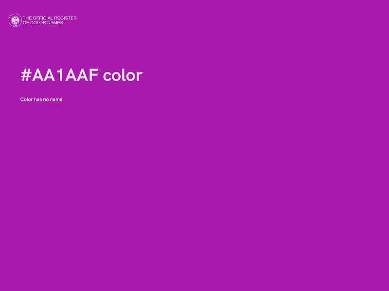 #AA1AAF color image