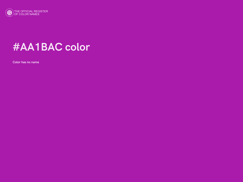 #AA1BAC color image