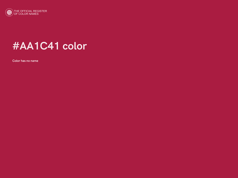 #AA1C41 color image