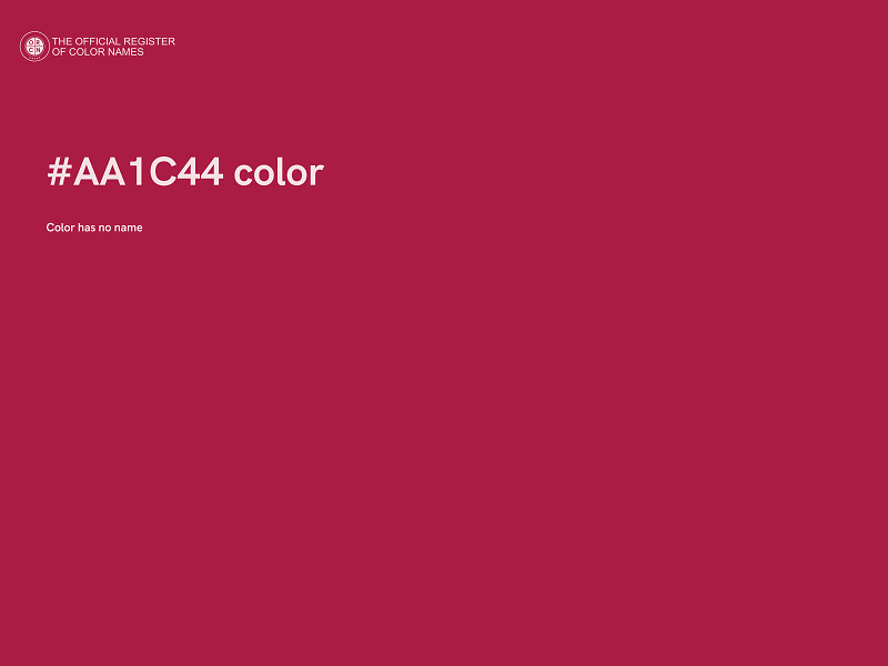 #AA1C44 color image