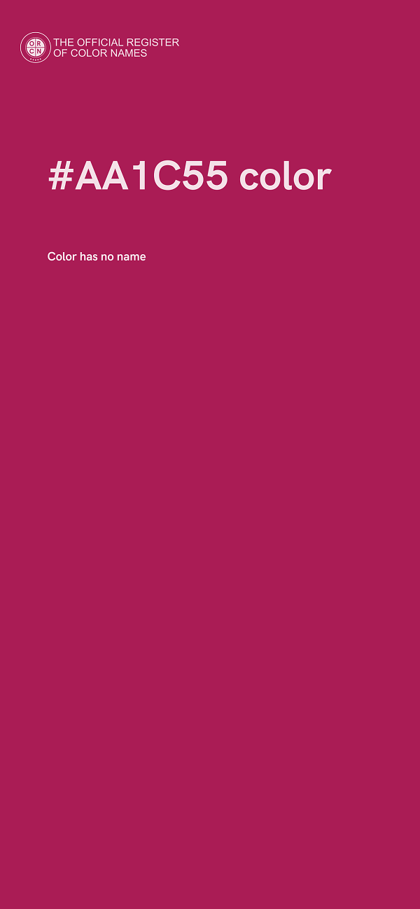 #AA1C55 color image