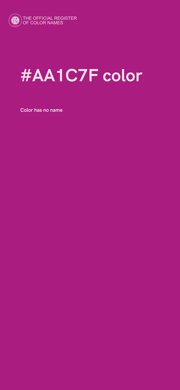 #AA1C7F color image