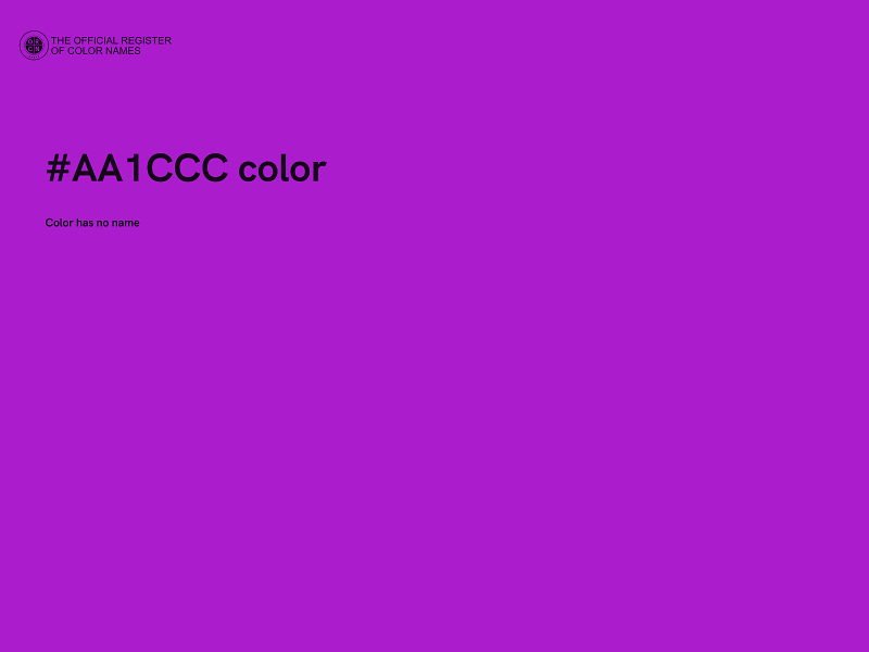 #AA1CCC color image