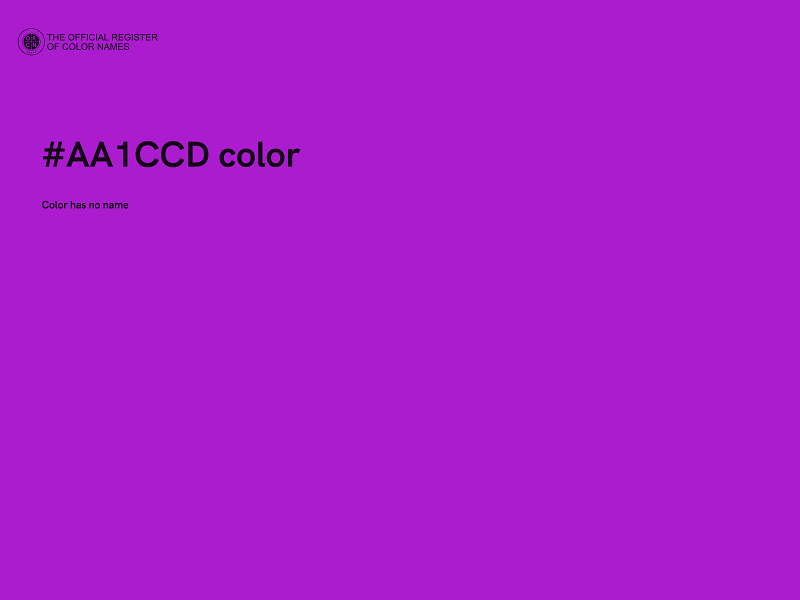 #AA1CCD color image