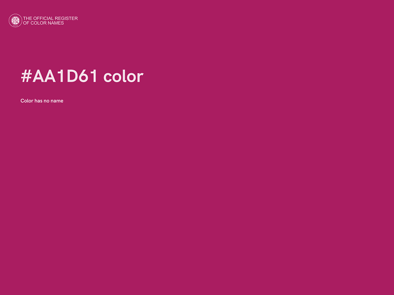 #AA1D61 color image