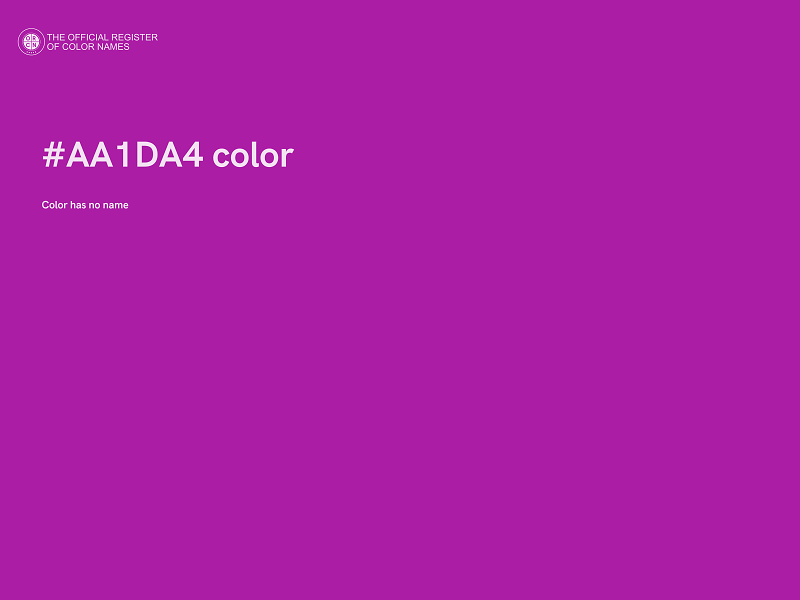 #AA1DA4 color image