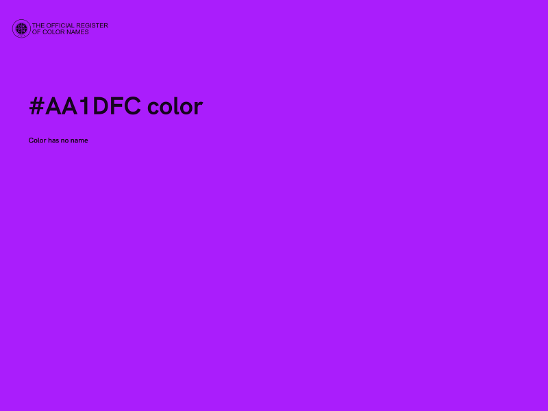 #AA1DFC color image