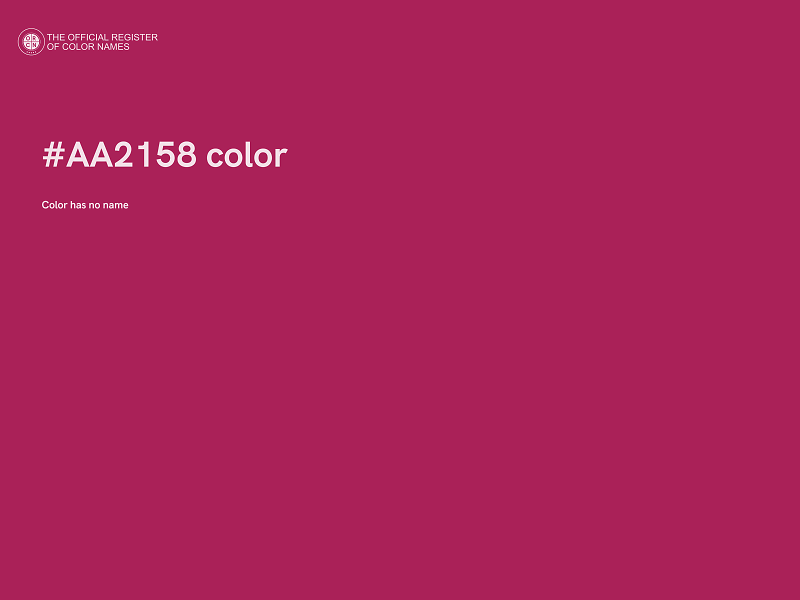 #AA2158 color image