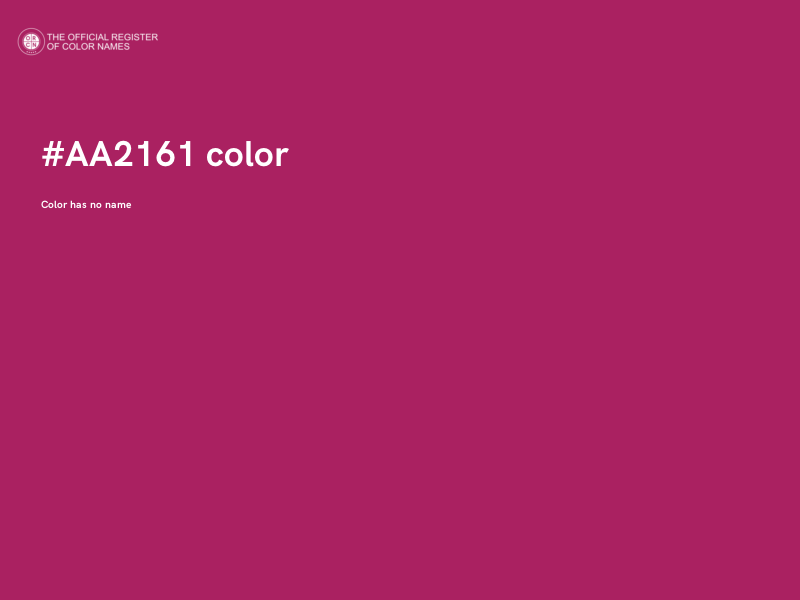 #AA2161 color image