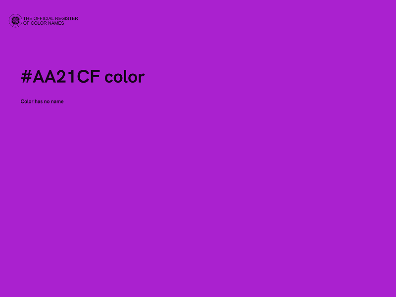 #AA21CF color image