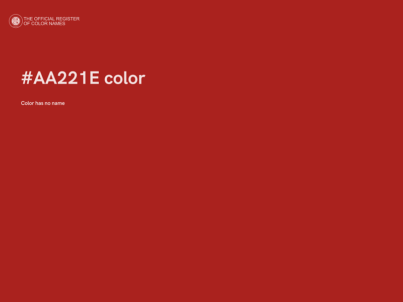 #AA221E color image
