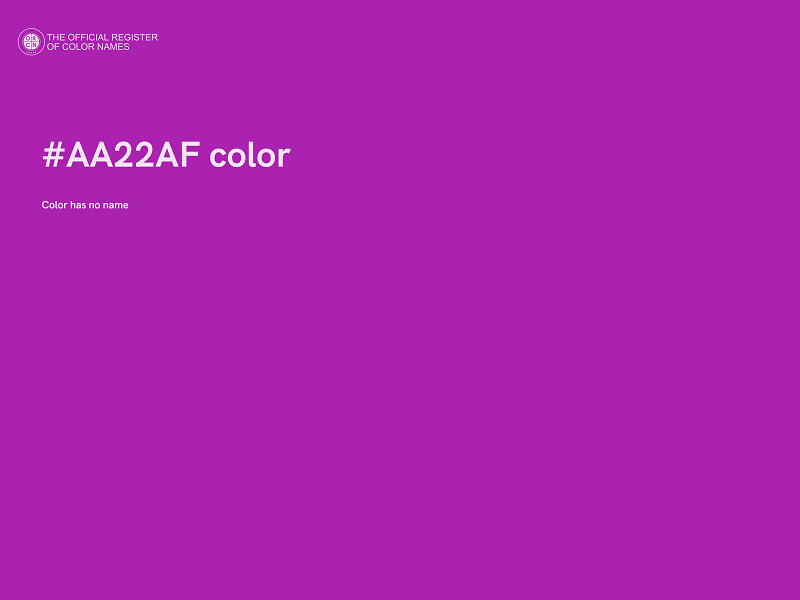 #AA22AF color image