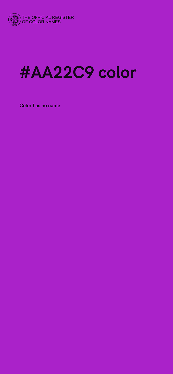 #AA22C9 color image