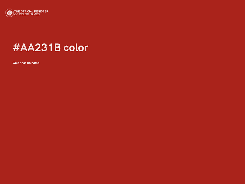 #AA231B color image
