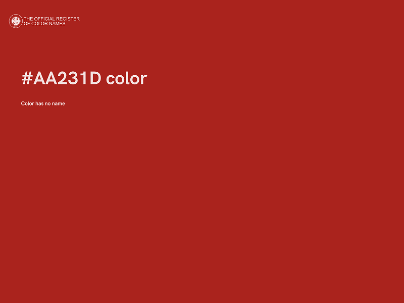#AA231D color image