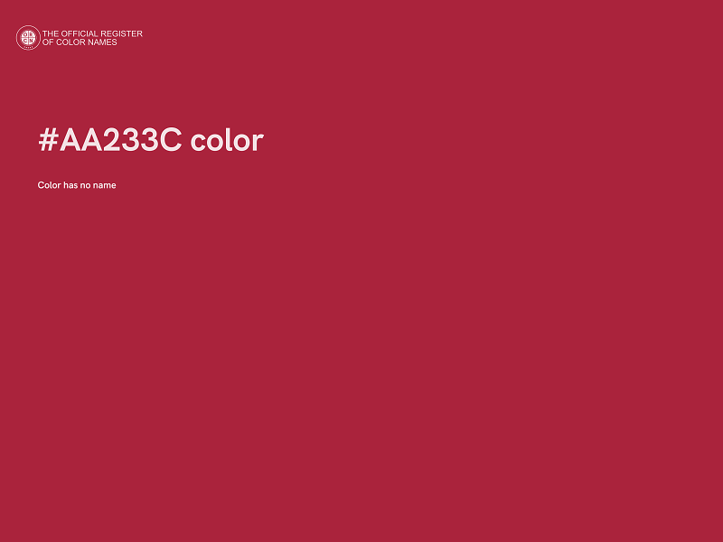 #AA233C color image