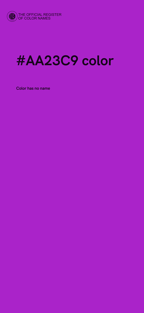 #AA23C9 color image