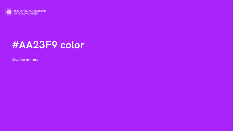 #AA23F9 color image