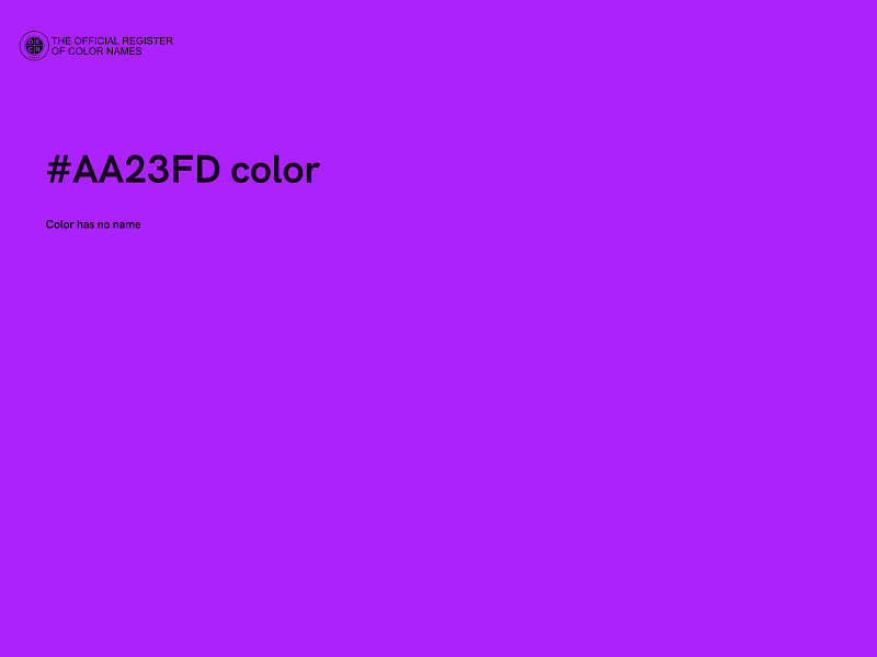 #AA23FD color image