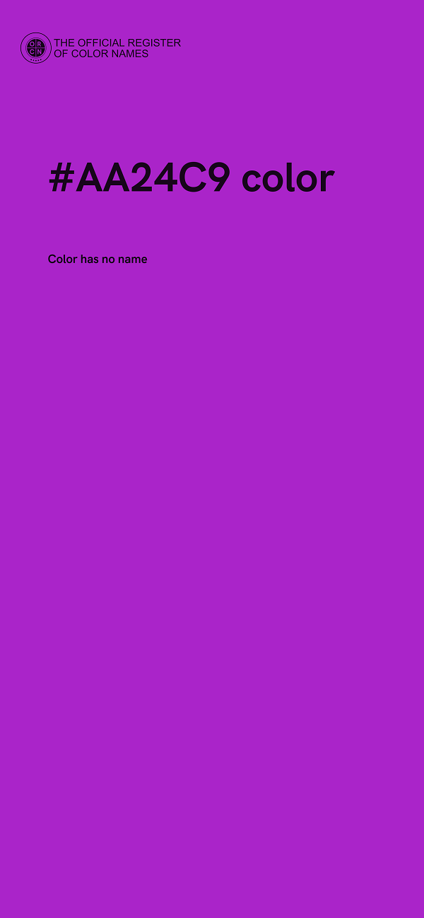 #AA24C9 color image