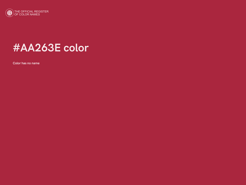 #AA263E color image